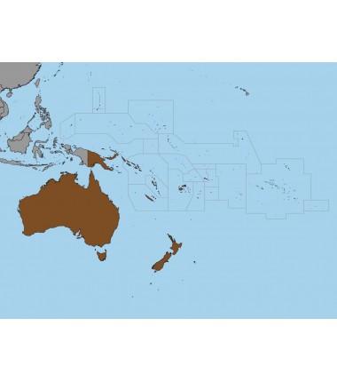 Australia i Oceania - 130 x 100 cm - mapa polityczna Montessori