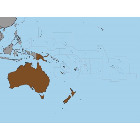 Australia i Oceania - 65 x 50 cm - mapa polityczna Montessori