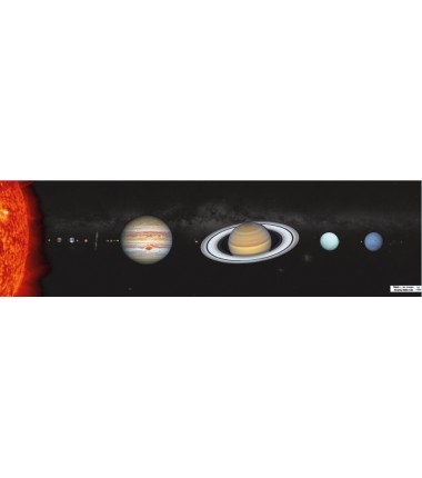 Obiekty w Układzie Słonecznym - zmywalna mata - 44 x 160 cm