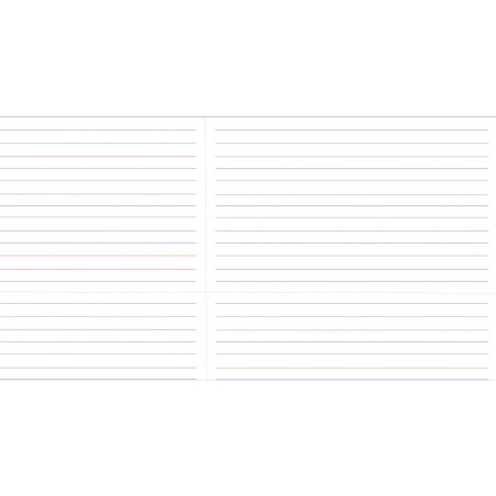 liniatura - 40 x 67 cm - zmywalna mata do nauki pisania (4 arkusze)