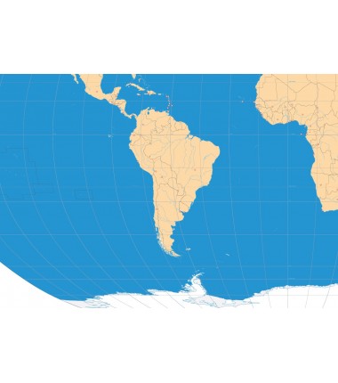 Polityczna mapa świata 135 x 80 cm - siatka kartograficzna, podział polityczny, stolice
