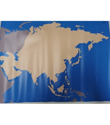 OUTLET - Azja - 50 x 65 cm - mapa konturowa, granica geograficzna