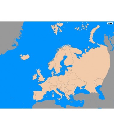 OUTLET -  Europa - 130 x 100 cm - mapa polityczna
