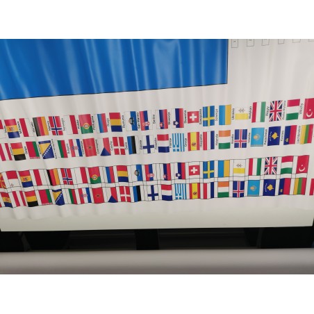 copy of Europe - political washable map 130x100 cm + FLAGS + legenda