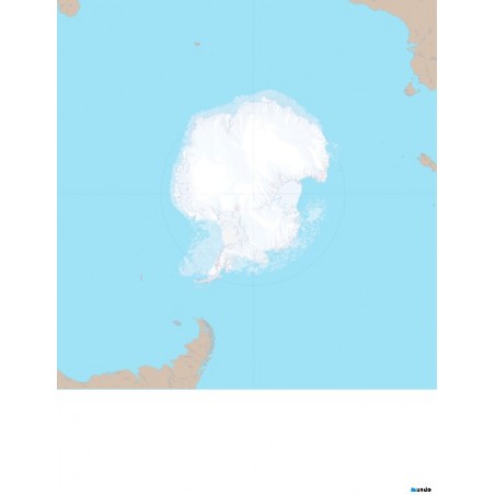 Antarktyda (otoczenie kontynentu) - 130x100 cm