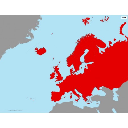 Europa - 50 x 65 cm - mapa Montessori