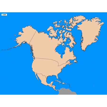Ameryka Północna - 130 x 100 cm - mapa polityczna