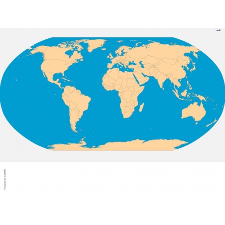 Polityczna Mapa Świata - 135 x 80 cm